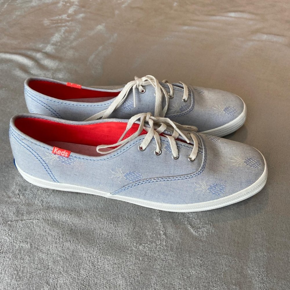 Keds Women's Light Blue Pineapple Shoes Size 9